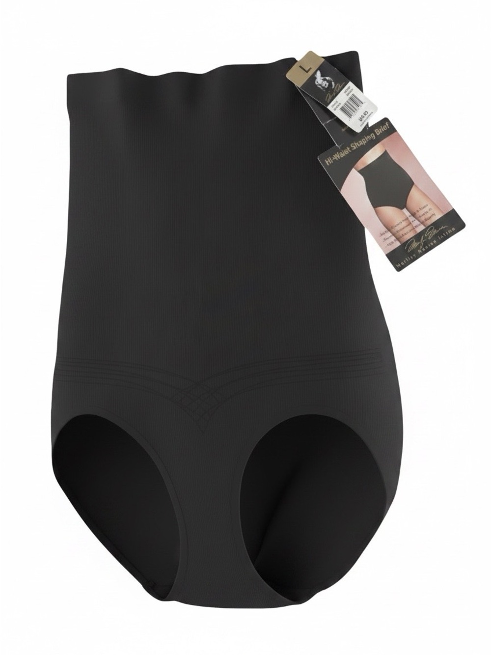 NWT Marilyn Monroe Hi-Waist Shaping Brief Black Seamless Shapewear Size L